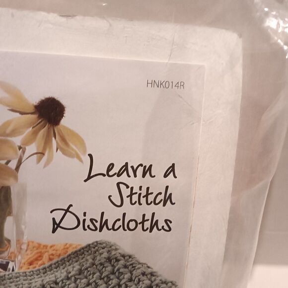 Annie’s Hook & Needle Kit Club Learn A Stitch Dishcloths-HNK014R-Crochet - Picture 4 of 5